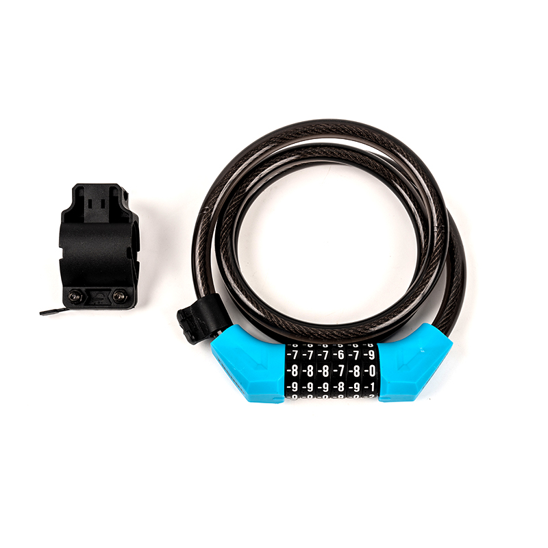 Lega + PVC Materiale Password Blocco cavo in acciaio