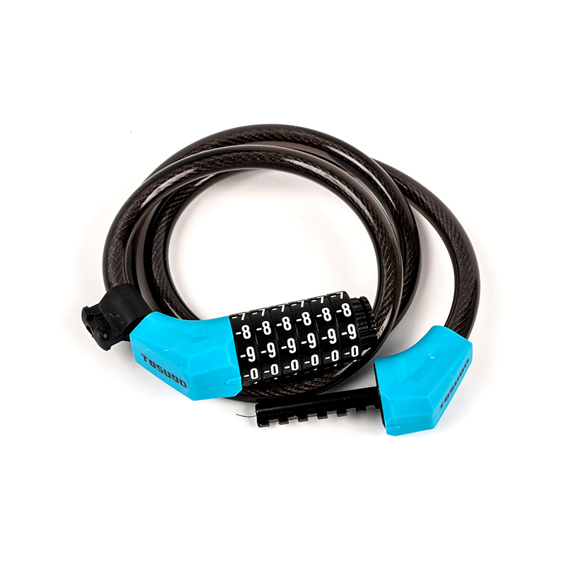 Lega + PVC Materiale Password Blocco cavo in acciaio