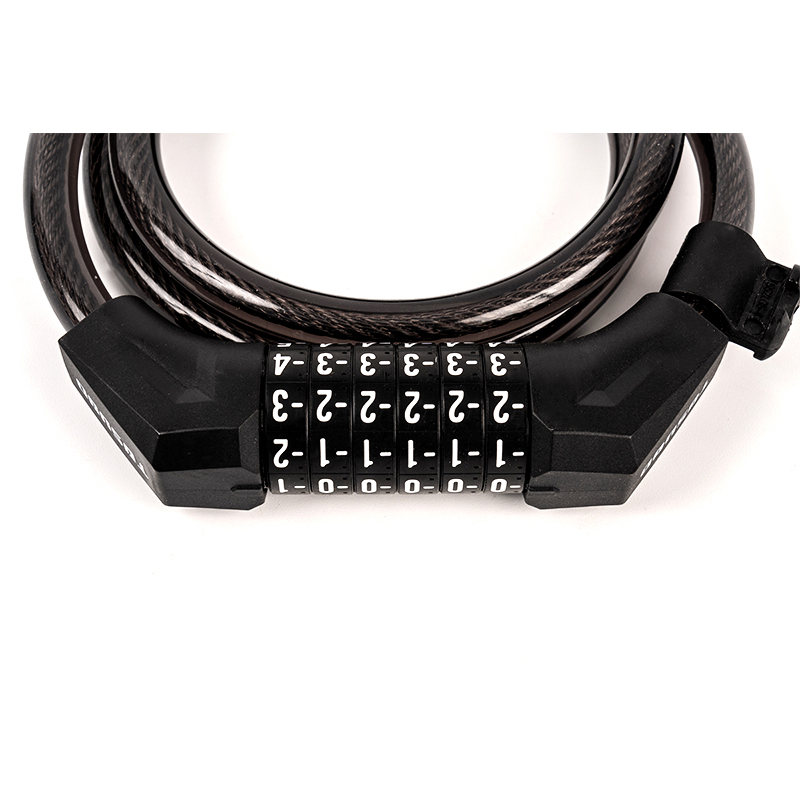 Lega + PVC Materiale Password Blocco cavo in acciaio