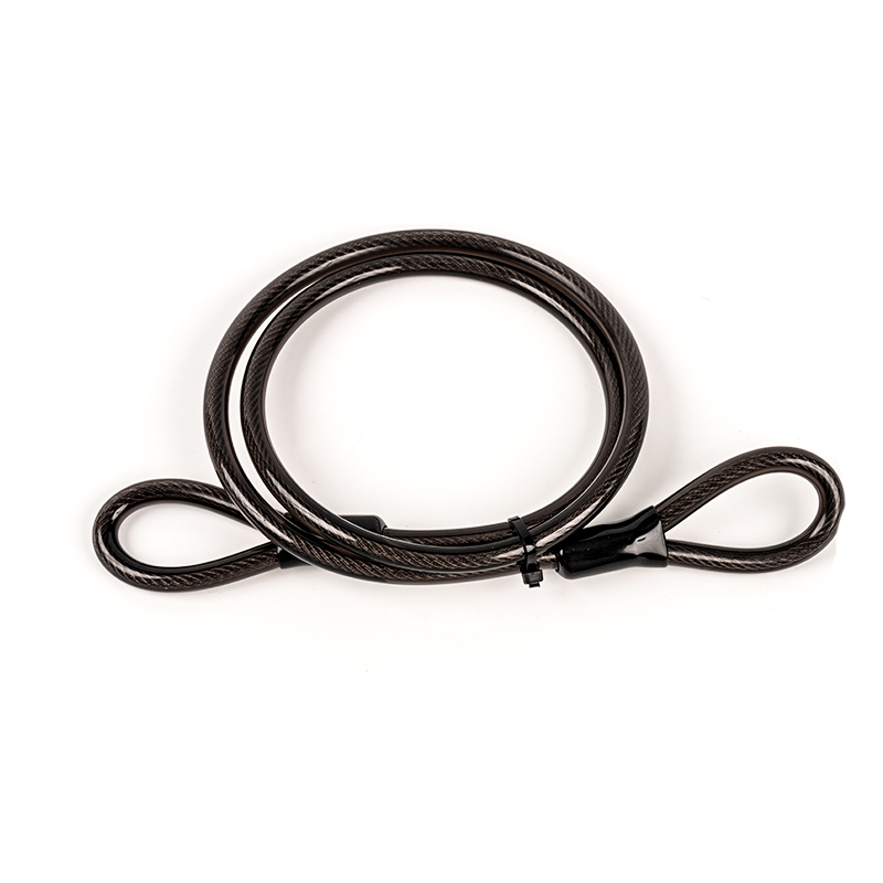 Filo in acciaio inossidabile da 120 cm Blocco per cavo in acciaio a corda bobina in PVC
